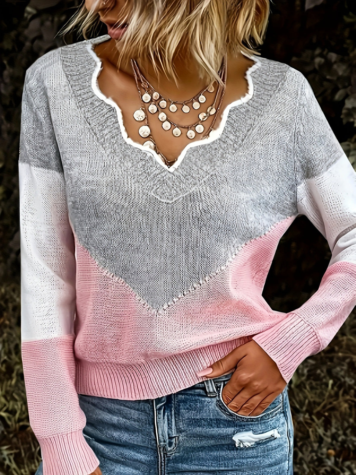 Soft Plus Size Sweater Soft Polyester Blend Women's Plus