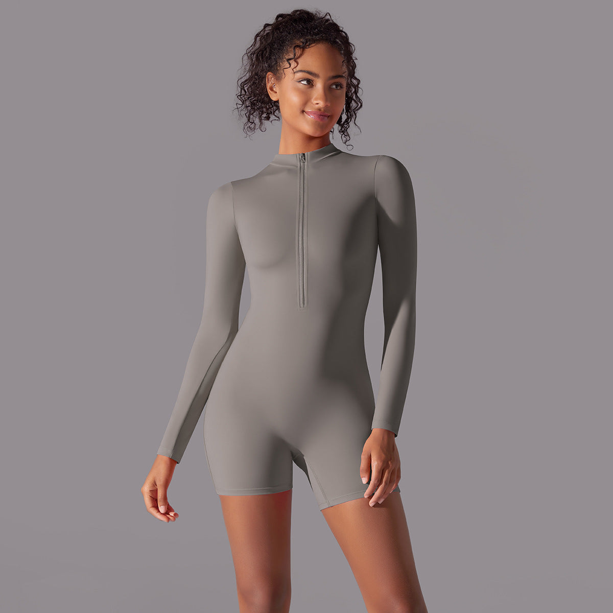 Long Sleeve Fitness Jumpsuit for Dance & Sports