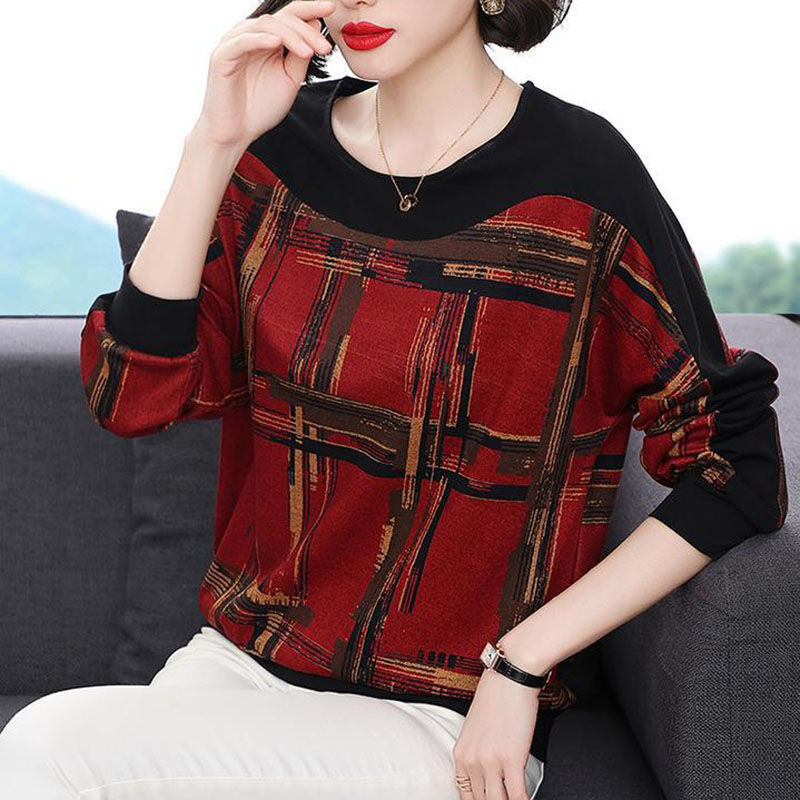 Women's Loose Belly-Covering Long-Sleeve Knit Sweater