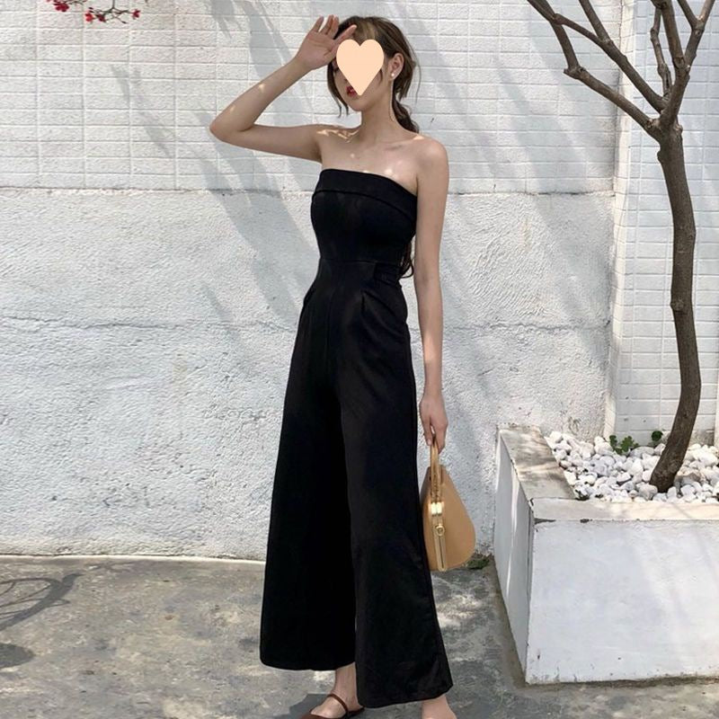Women's Slim Fit Tube Top Jumpsuit