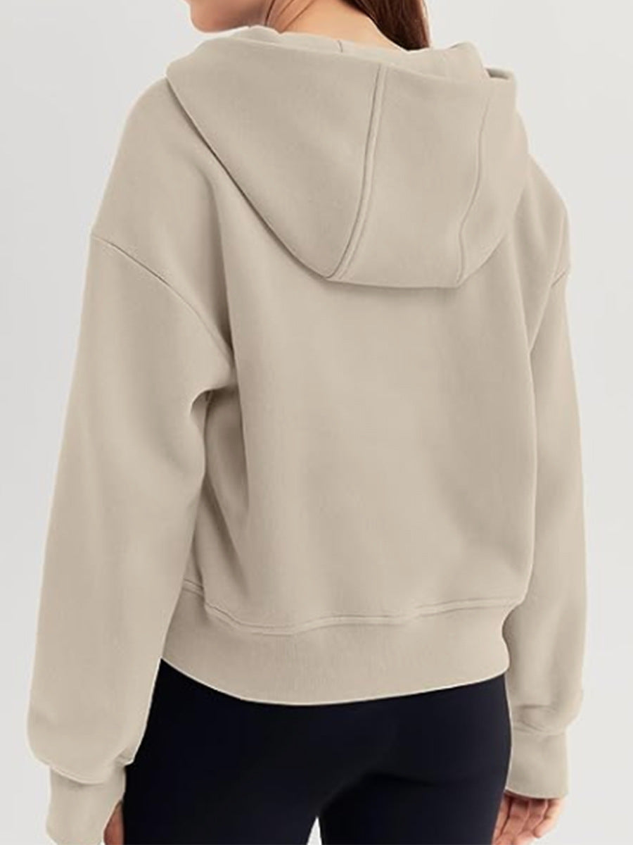 Cozy Oversized Zip-Up Hoodie for Fall & Winter