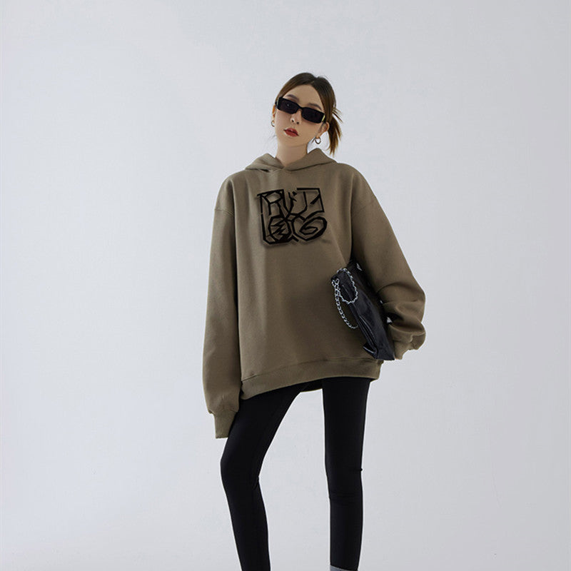 Women's Velvet Thickened Fleece Hoodie