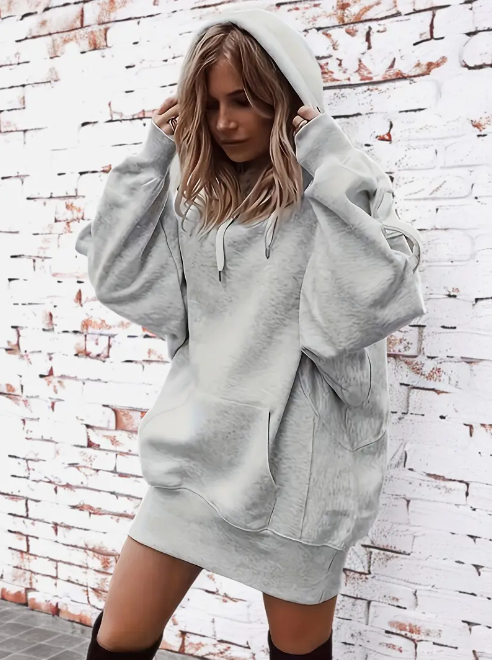 Women's Casual Drawstring Hoodie with Pocket