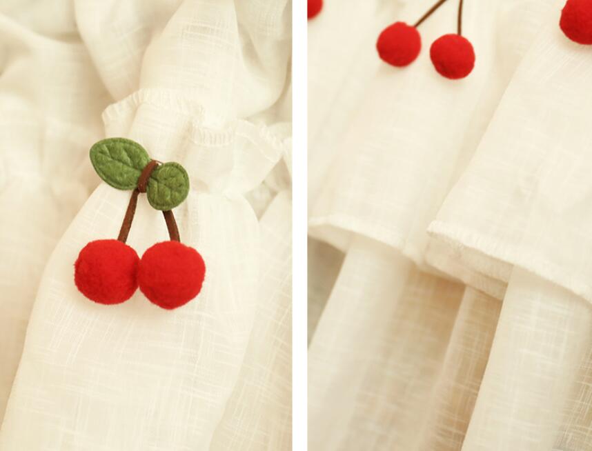 Fresh Linen Short Curtain for Kitchen Small Window