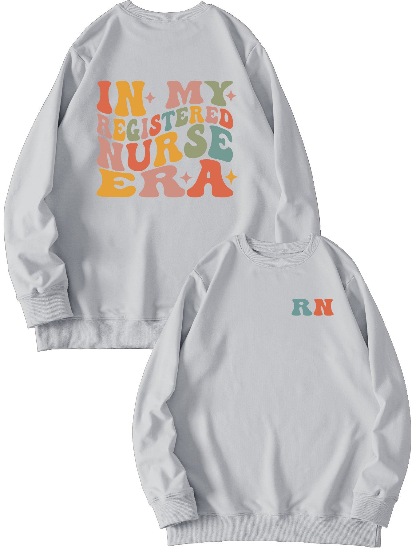 Women's Casual Round Neck Printed Sweatshirt