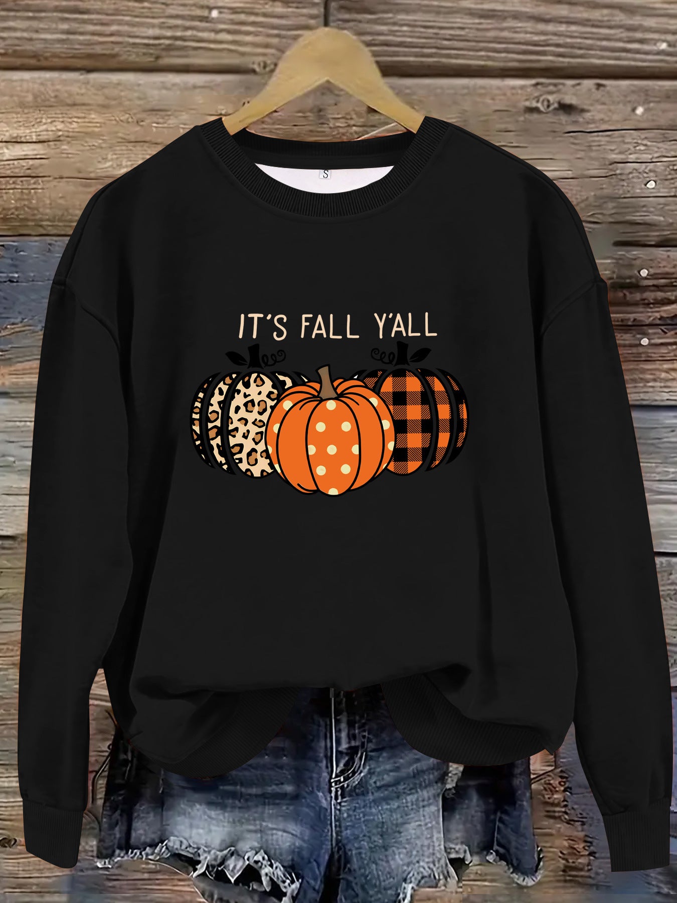 Cozy Halloween Pumpkin Pullover Sweatshirt