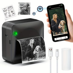 Wireless pocket thermal printer with inkless design
