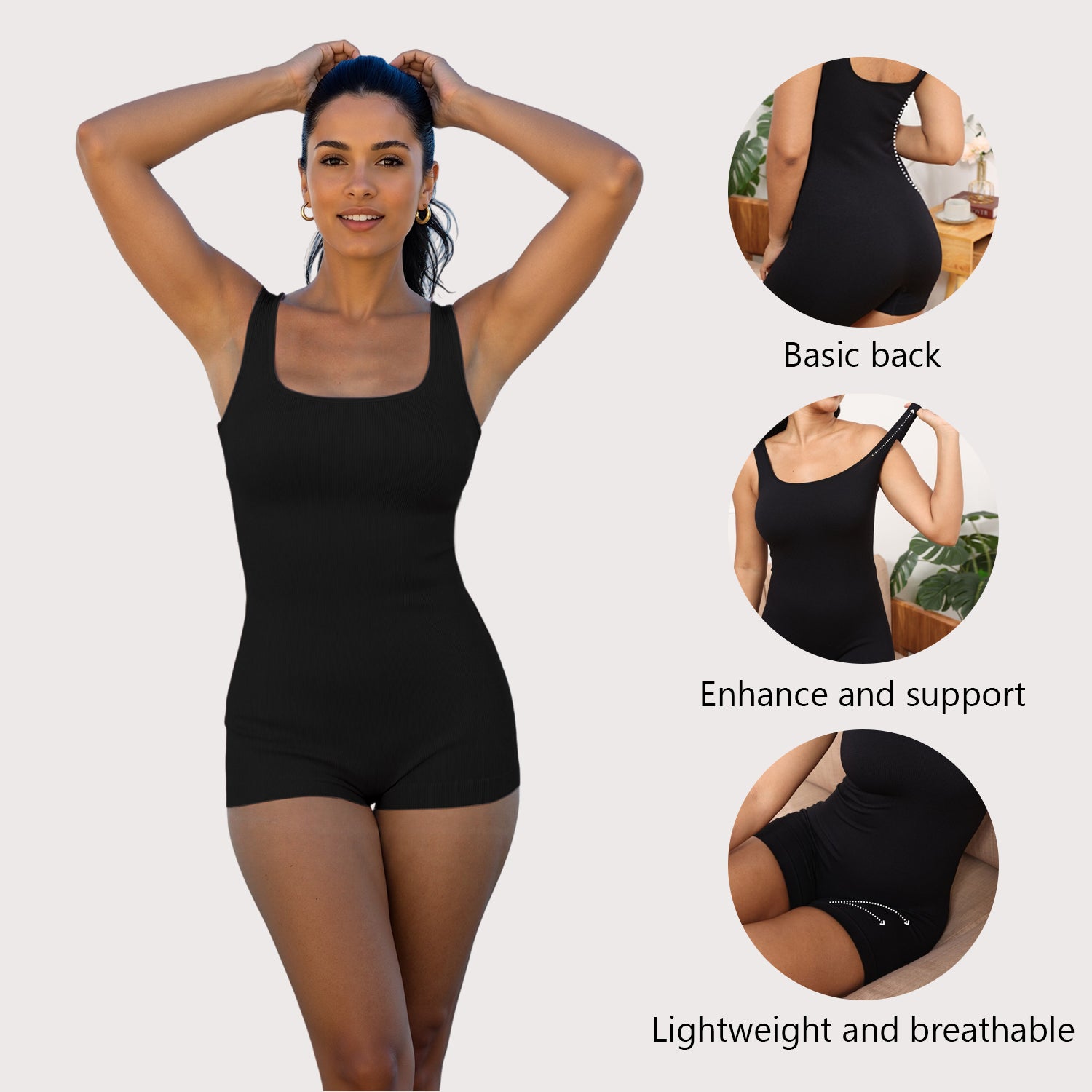 Women's Waist Trainer Tummy Slimmer Body Shaper Bodysuit