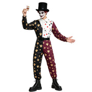 Dark Circus Playing Card Clown Costume