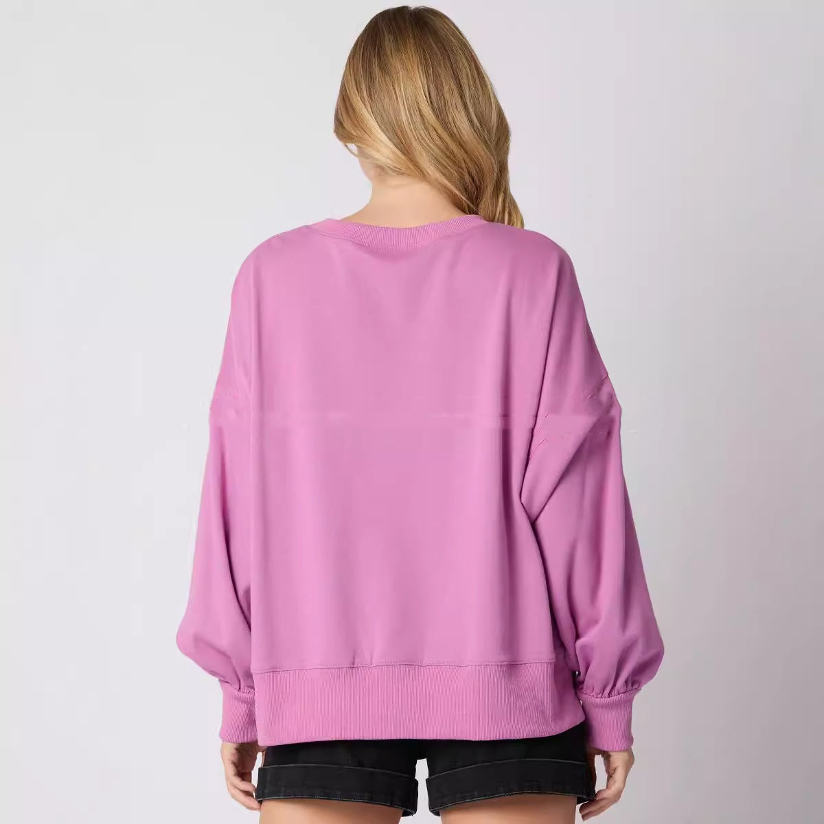 Women's Thanksgiving Alphabet Embroidered Loose Casual Sweater