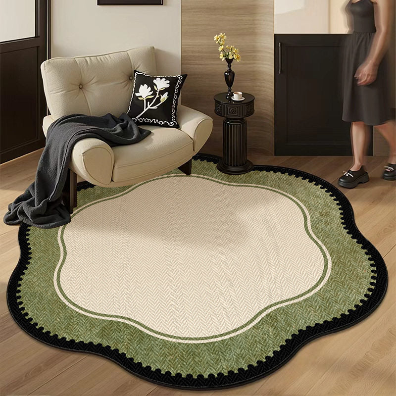Retro-style Living Room Rug Slip-resistant Mat for Beanbag Chairs