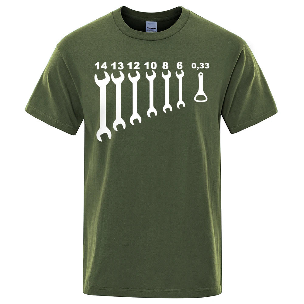 Men's Funny Car Repair Engineer Cotton T-Shirt
