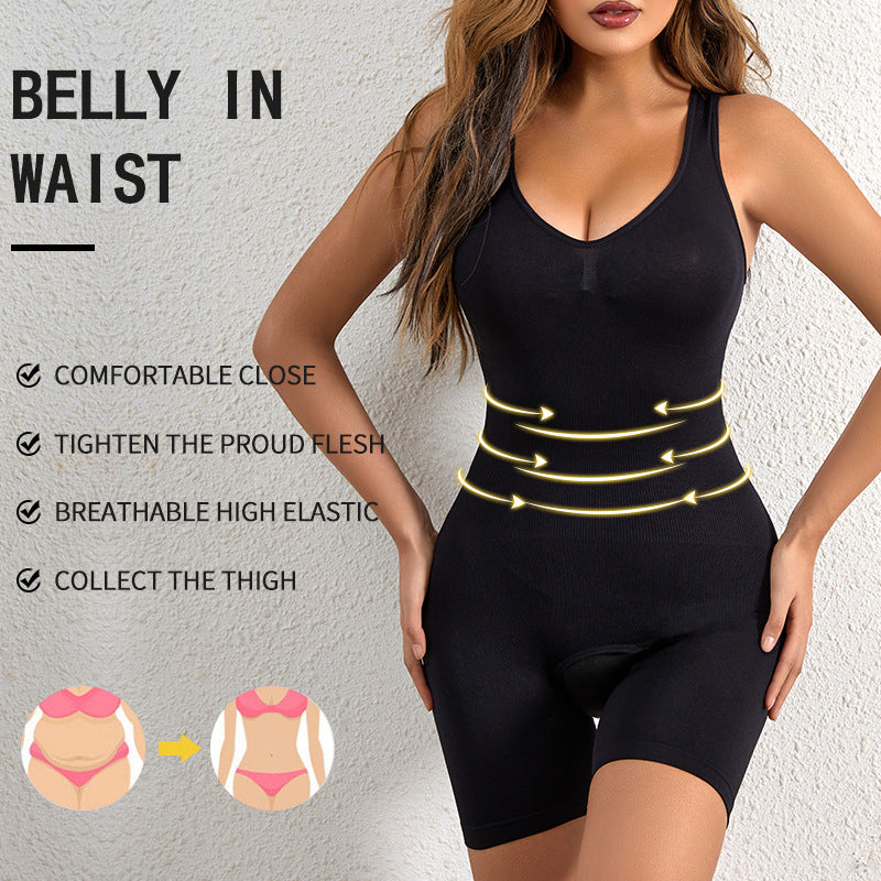 Seamless Postpartum Waist Trainer & Body Shaper Bodysuit