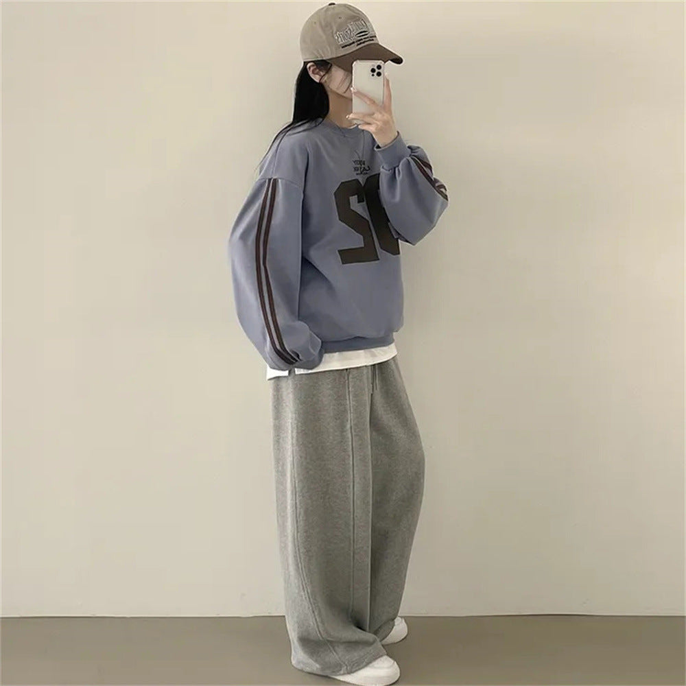 Korean Style Loose Casual Cotton Sweater for Women