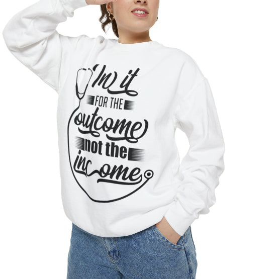 Chic Letter Print Casual Round-Neck Pullover Sweatshirt