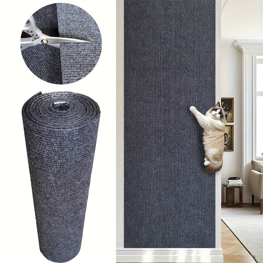 Versatile And Long-Lasting Self-Adhesive Scratching Mat For Cats, Perfect For Climbing And Play. This Durable Polyester Board Serves As A Diy Home Decoration And Makes An Excellent Christmas Gift....