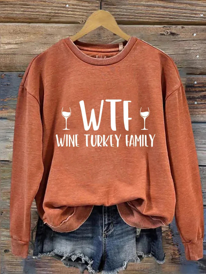 Women's Letter Print Loose Casual Sweatshirt