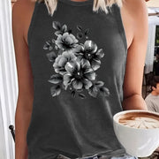 Floral A‑Line Vest – Soft, Stretchy, Street‑Style Comfort