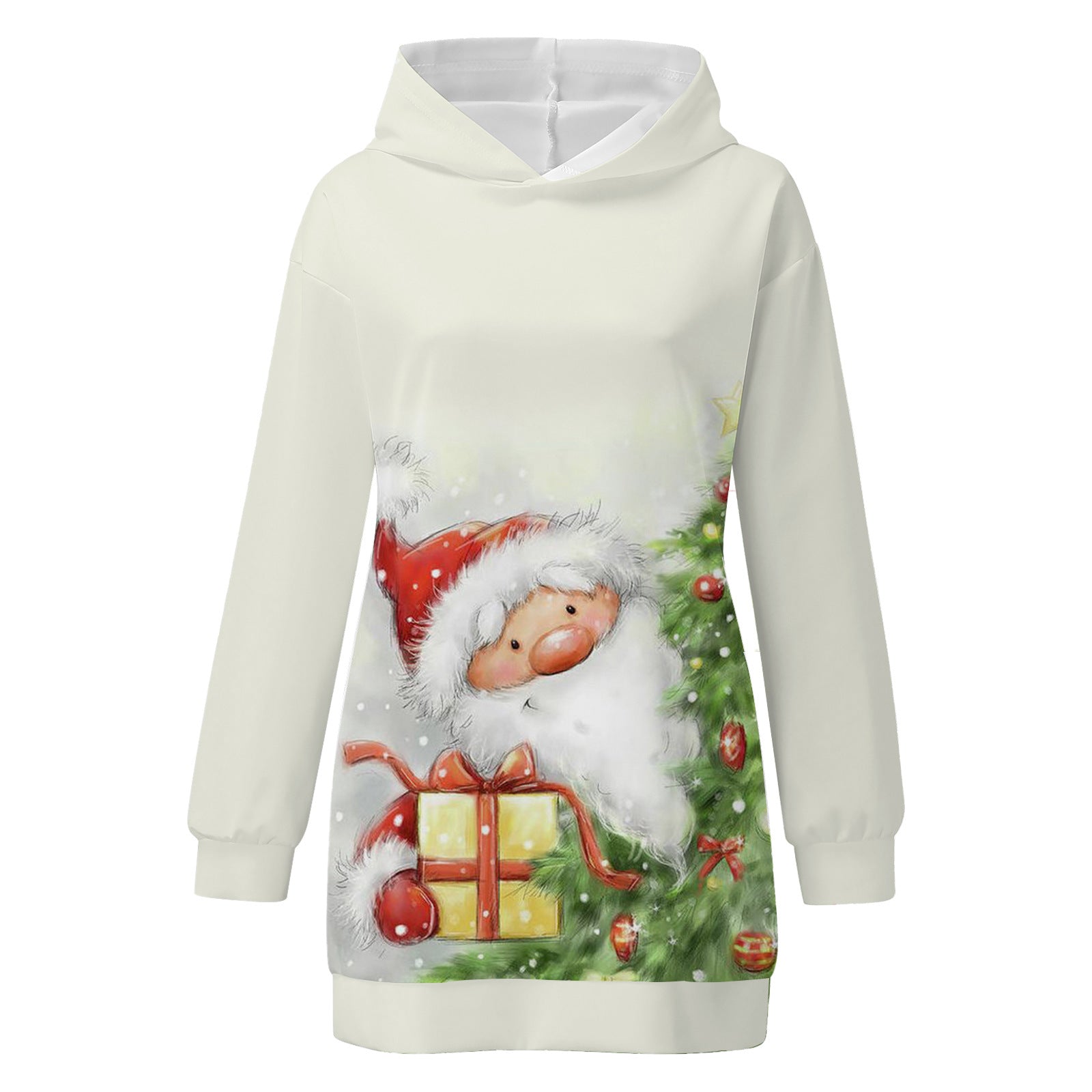 Festive Christmas Print Hoodie for Cozy Holiday Style