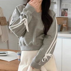 Cozy Solid Color Women's Loose Casual Pullover Hoodie