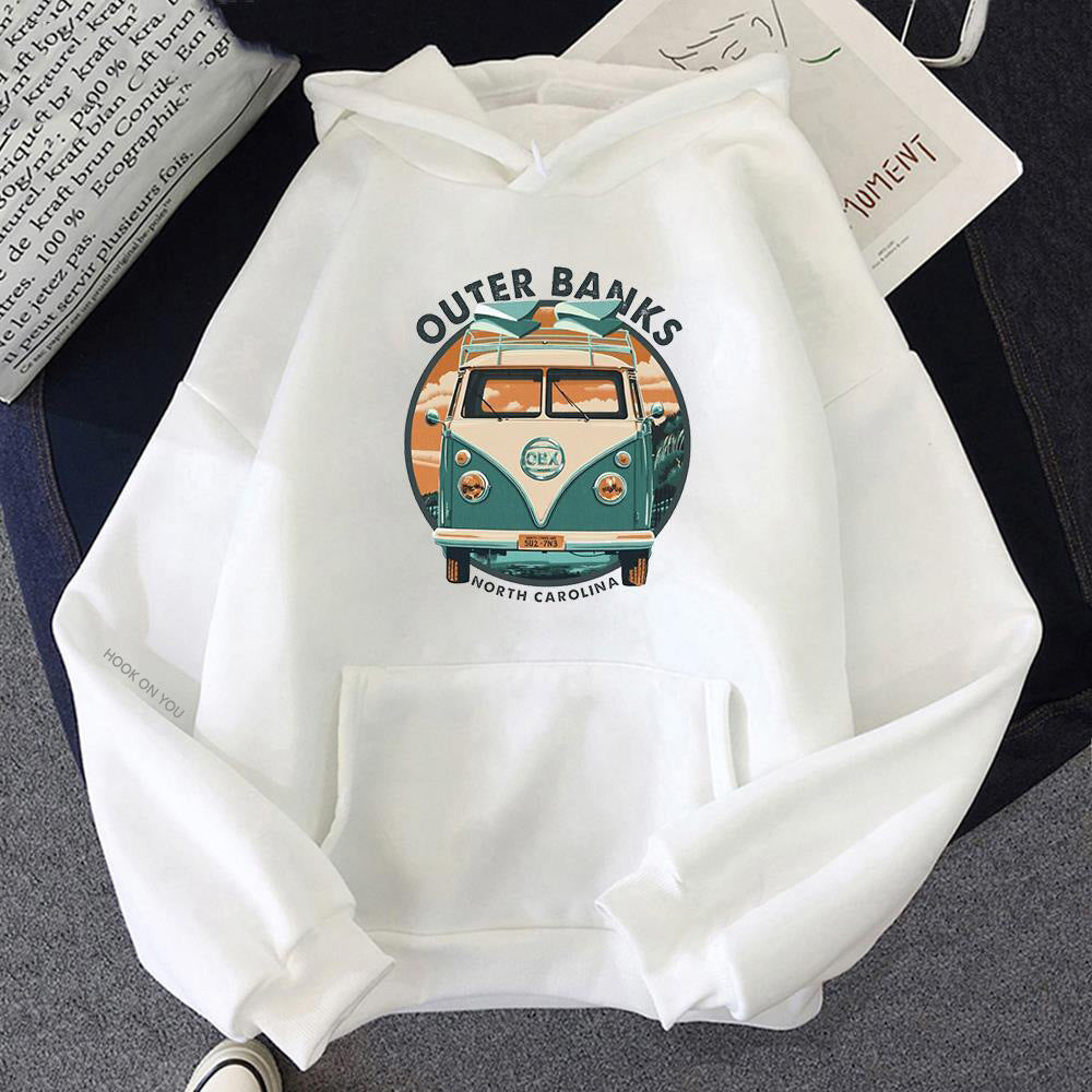 Cute Cartoon Fleece Lined Winter Hoodie