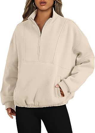 Women's Casual Zip Pocket Sports Sweater