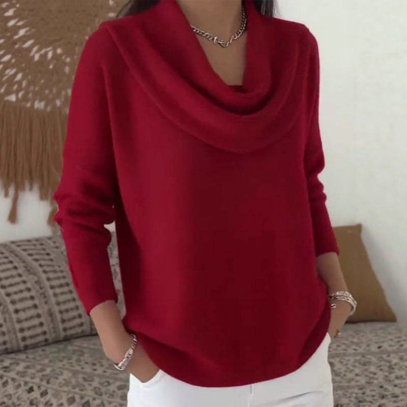 Autumn and Winter New Solid Color Long-sleeved Sweater