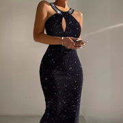 Women's Sleeveless Backless Sheath Dress