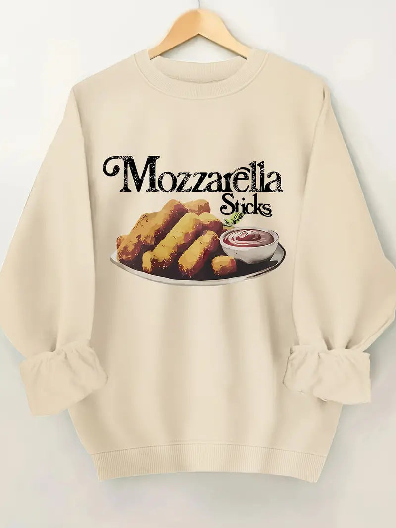 Women's Casual Printed Round Neck Pullover Sweater
