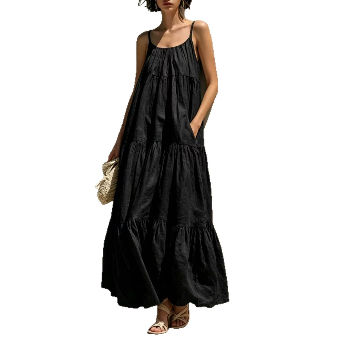Casual A-Line Flared Pocket Dress