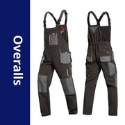 Men's Durable Multi-Pocket Long-Sleeve Work Overalls