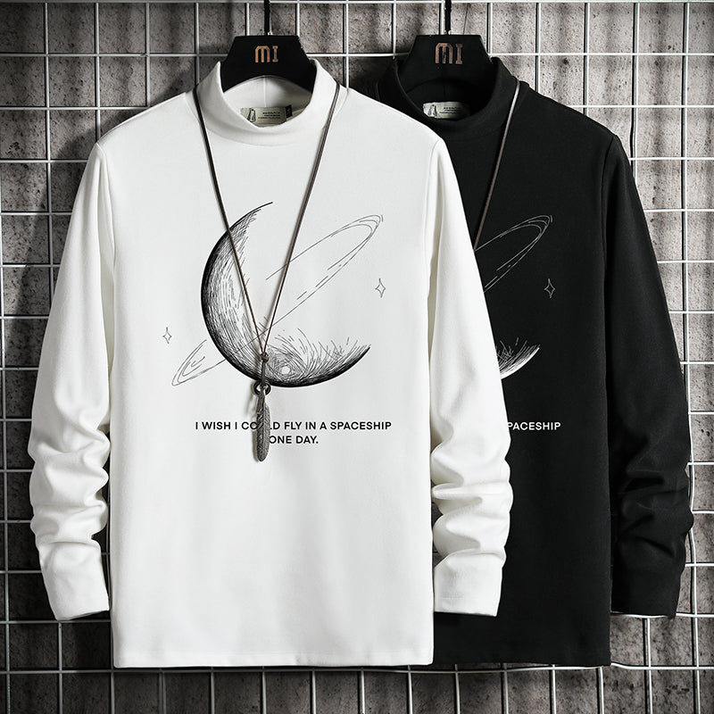 Men's Casual Long-Sleeve Layered Cotton T-Shirt