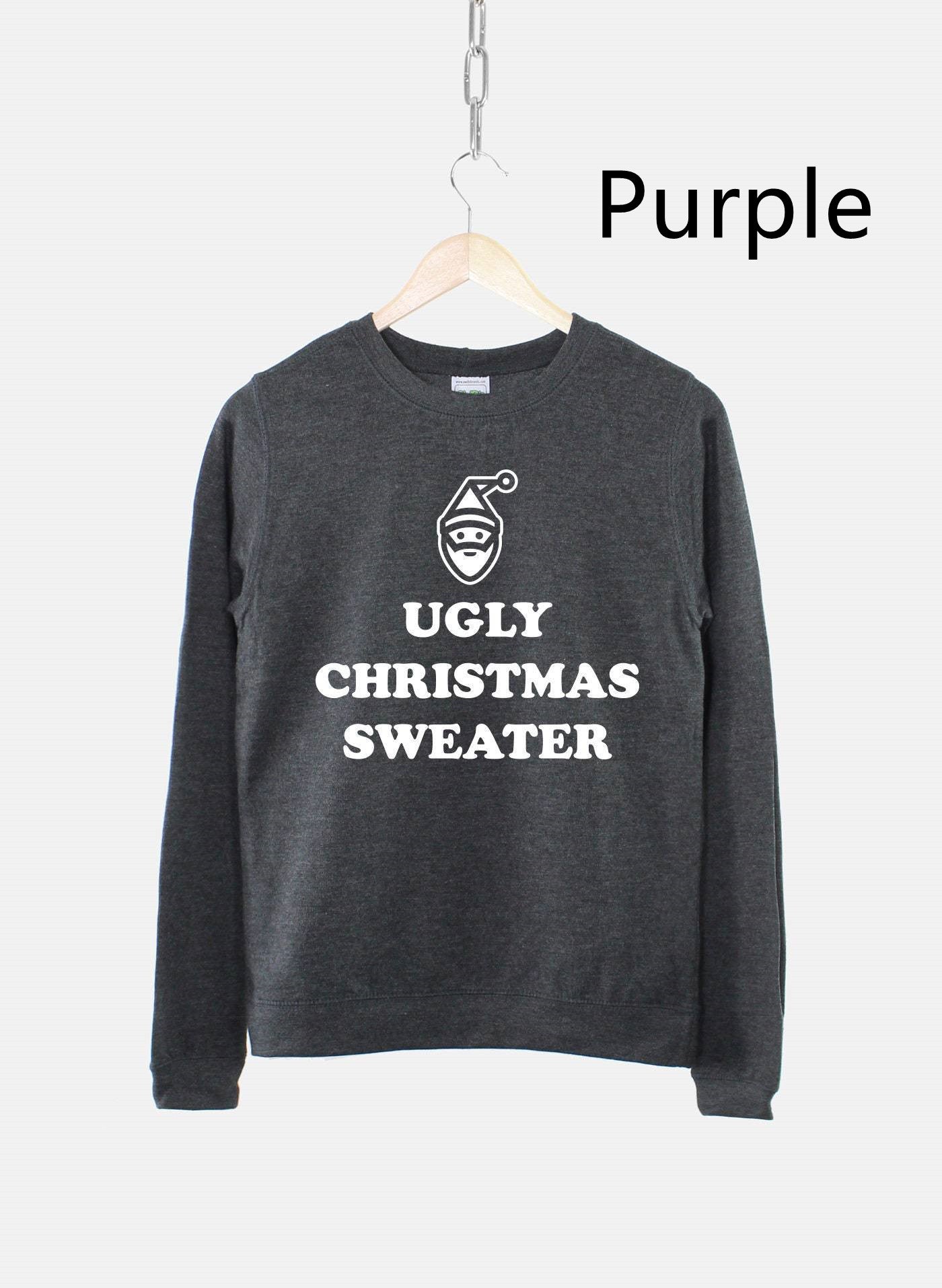 Women's Ugly Christmas Sweater Sweatshirt Bah Humbug Funny
