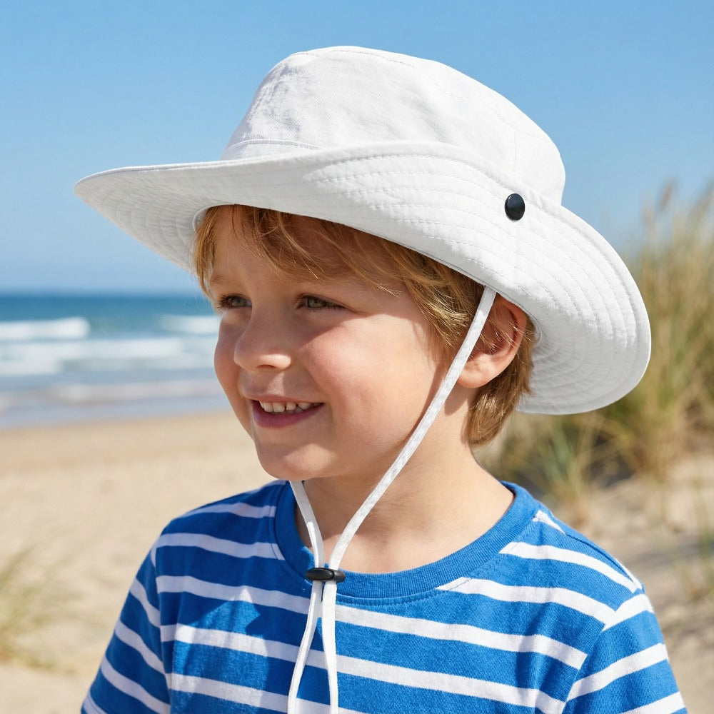 Foldable Sun Hat for Kids – Lightweight Adjustable Fisherman Cap (Ages 3‑8)