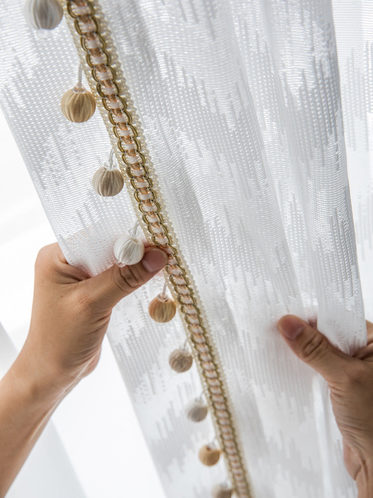 Bedroom Simple Pure Color Curtain