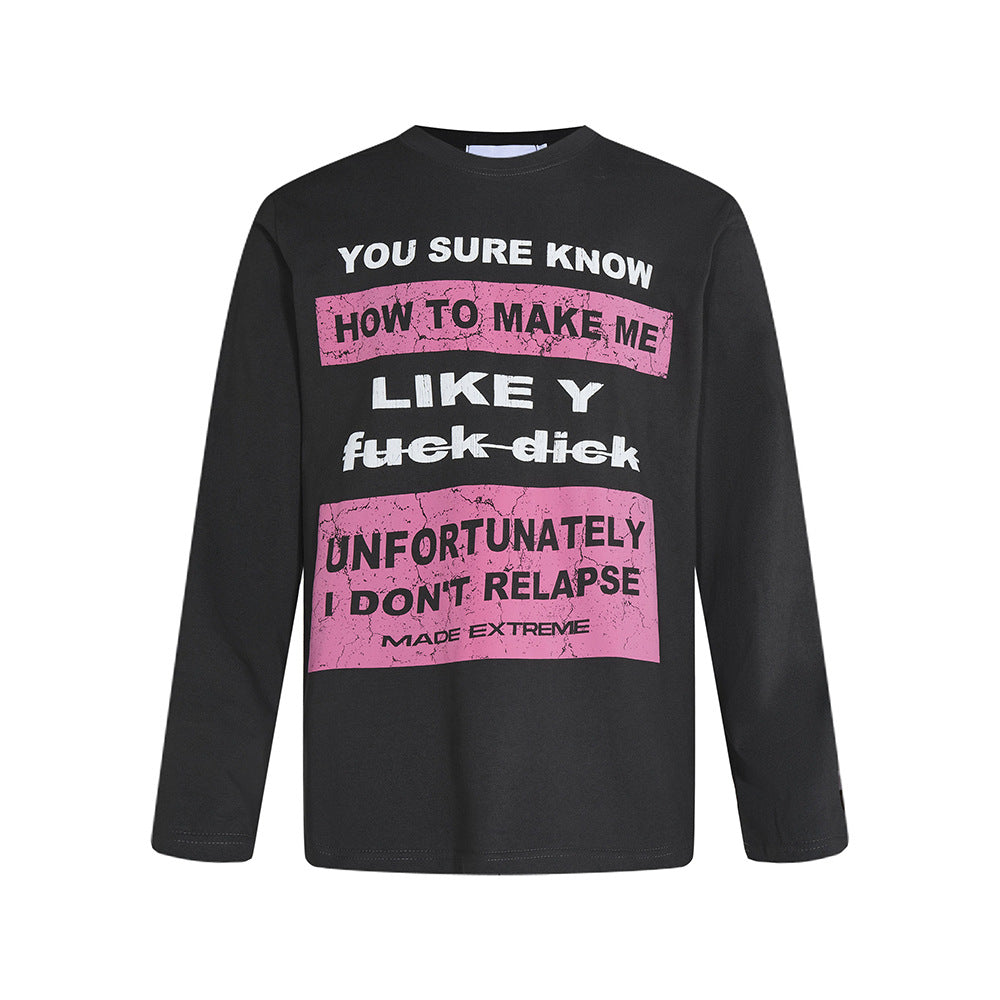 Women's Floral Cotton Long Sleeve Pullover Sweatshirt