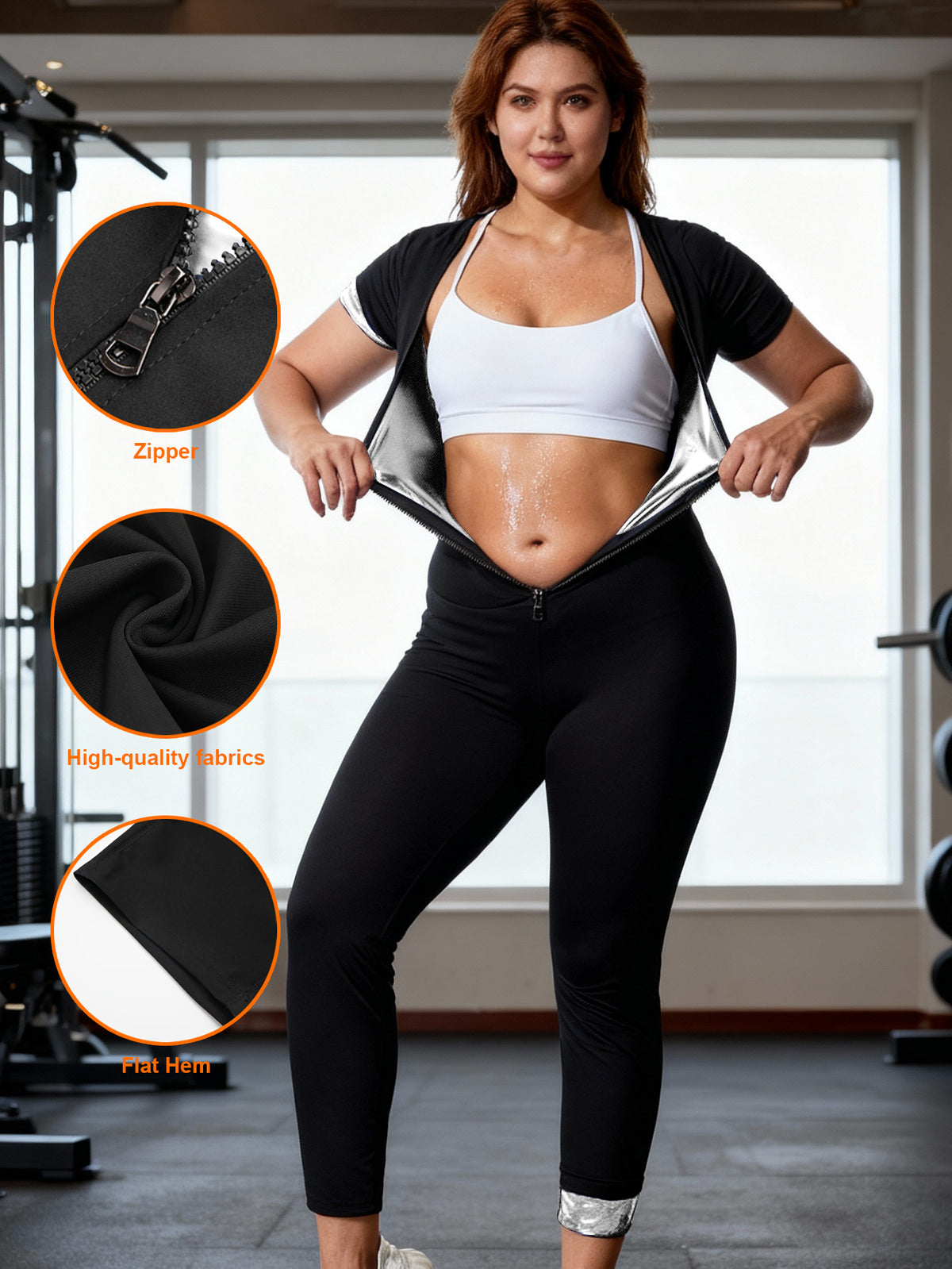 Women's Sweat Enhancer Sauna Jumpsuit & Waist Trainer
