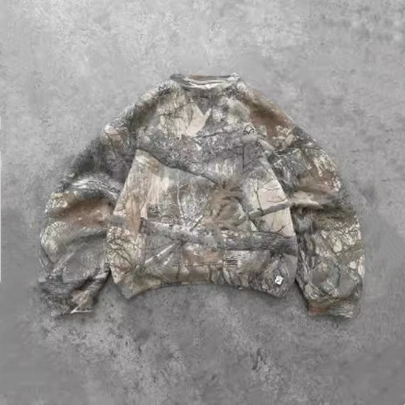 Women's 3D Branch Print Drop-Shoulder Pullover Sweater