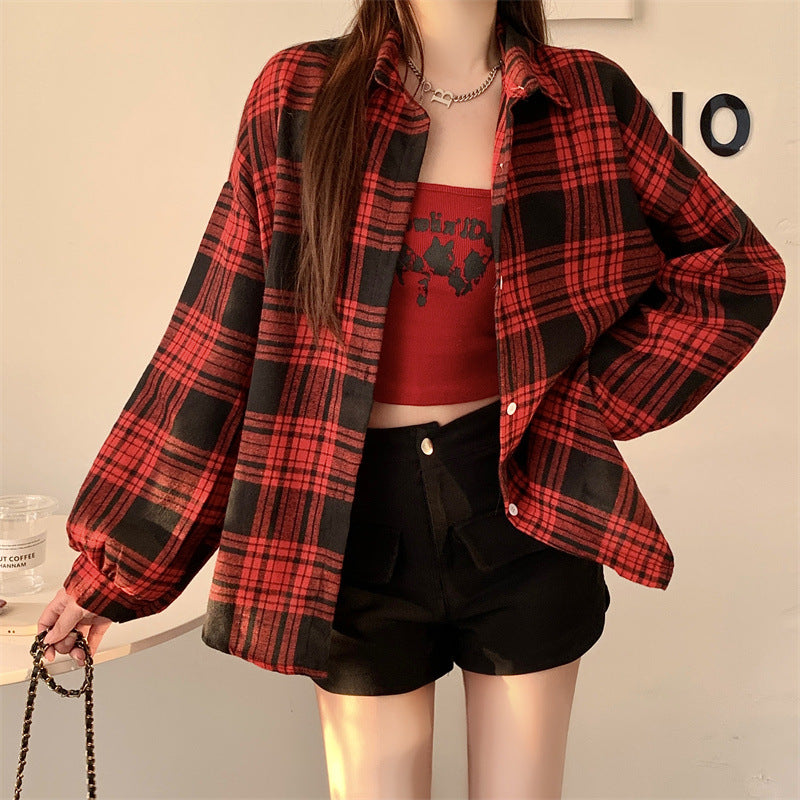 Idle Style All-match Lantern Long Sleeve Shirt Coat