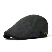 Men's Fleece-Lined Beret for Winter Warmth