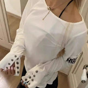 Women's Stylish Long-Sleeve Autumn Fall T-Shirt