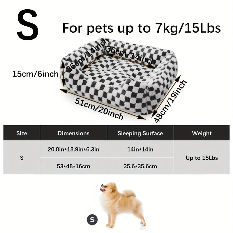 2-in-1 Dog Bed & Cat Bed - All-season Pet Sofa With Non-slip Bottom, Soft Cushioned Interior - Heavy-duty Polyester Bed For Large, Medium, Small Dogs - Indoor/outdoor Use - Easy-clean Pet Bed For