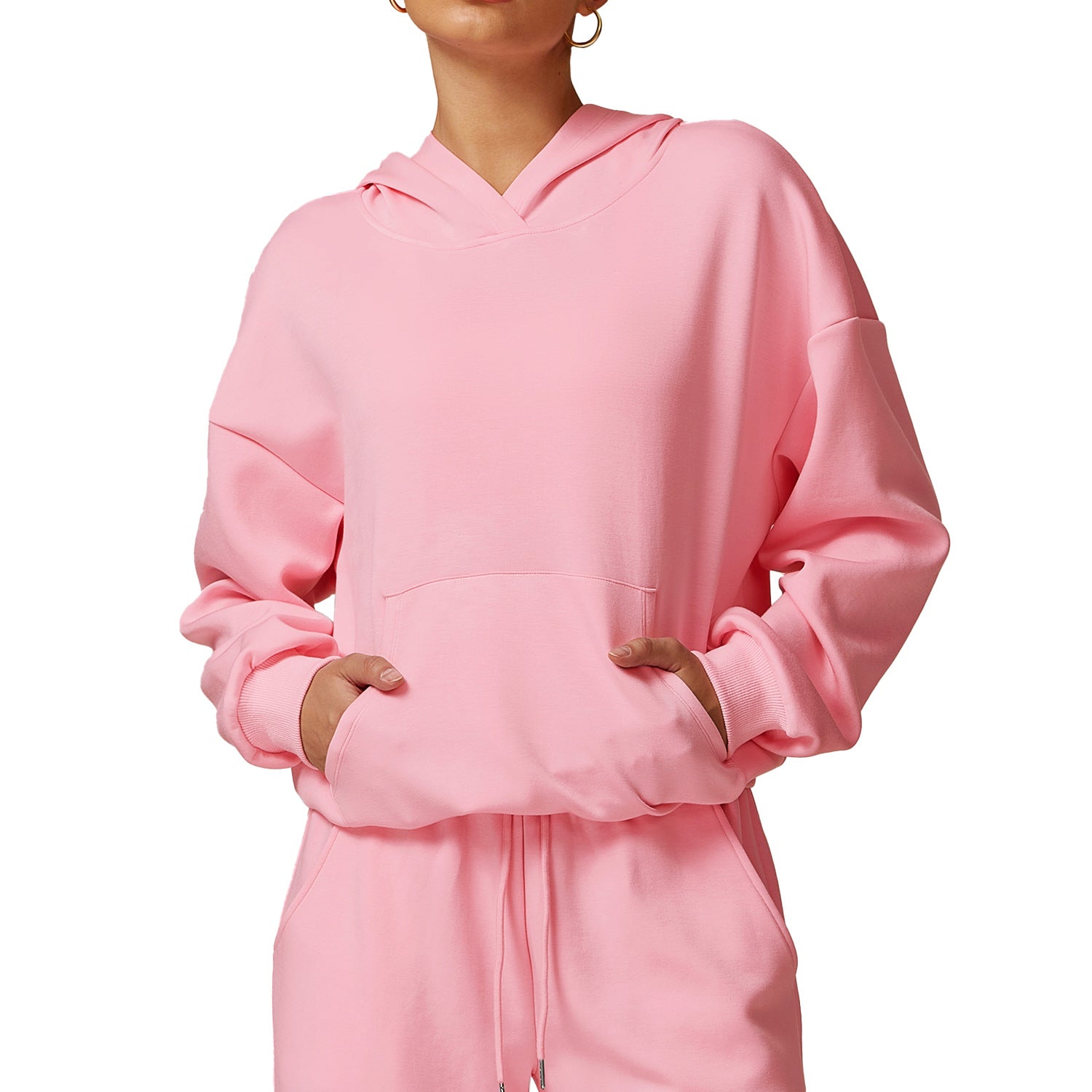 Women's Cozy Thickened Hooded Long Sleeve Sweatshirt