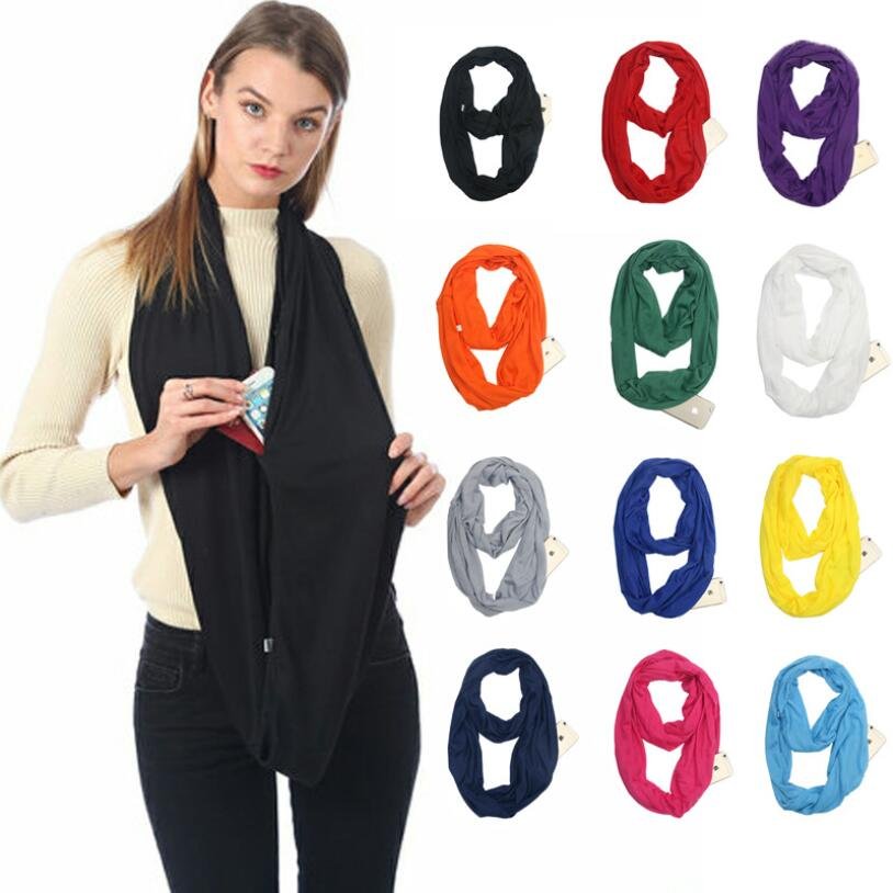 Unlimited Storage Pocket Scarf for Women and Teens
