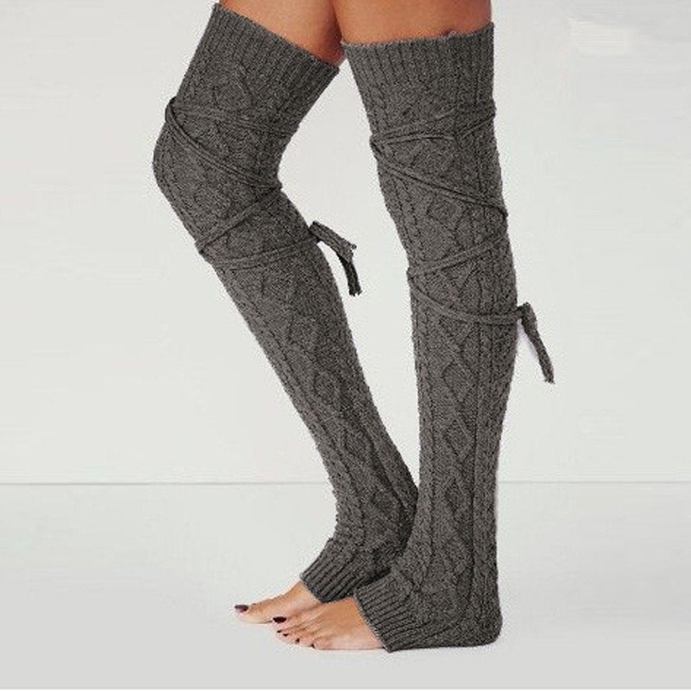 Comfortable Solid Color Knee Socks for Women