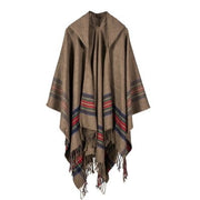 Warm Long Fashion Hooded Shawl