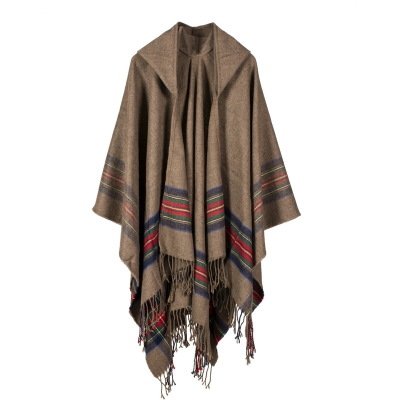 Warm Long Fashion Hooded Shawl