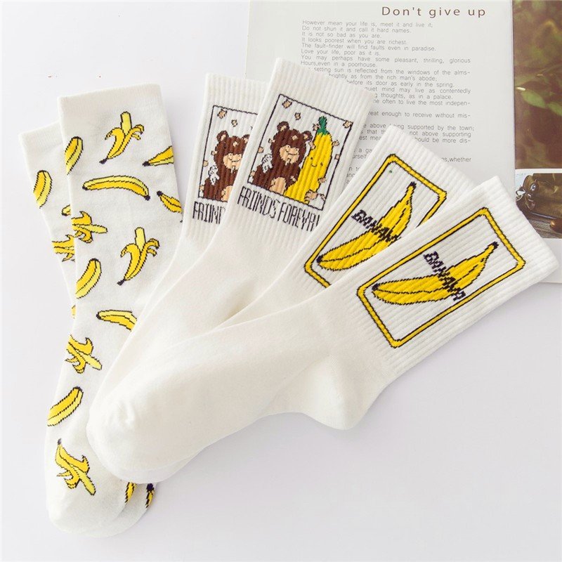 Fun Banana Socks
