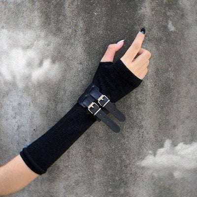 Couple's Fingerless Cotton Gloves