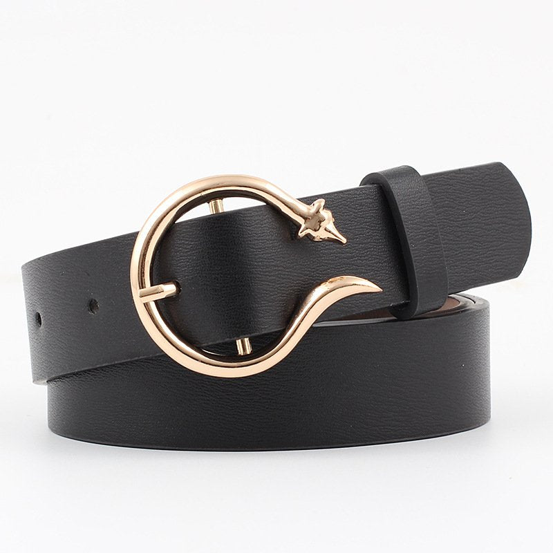 Women's Wide Fashion Belt, All-Match Imitation Leather